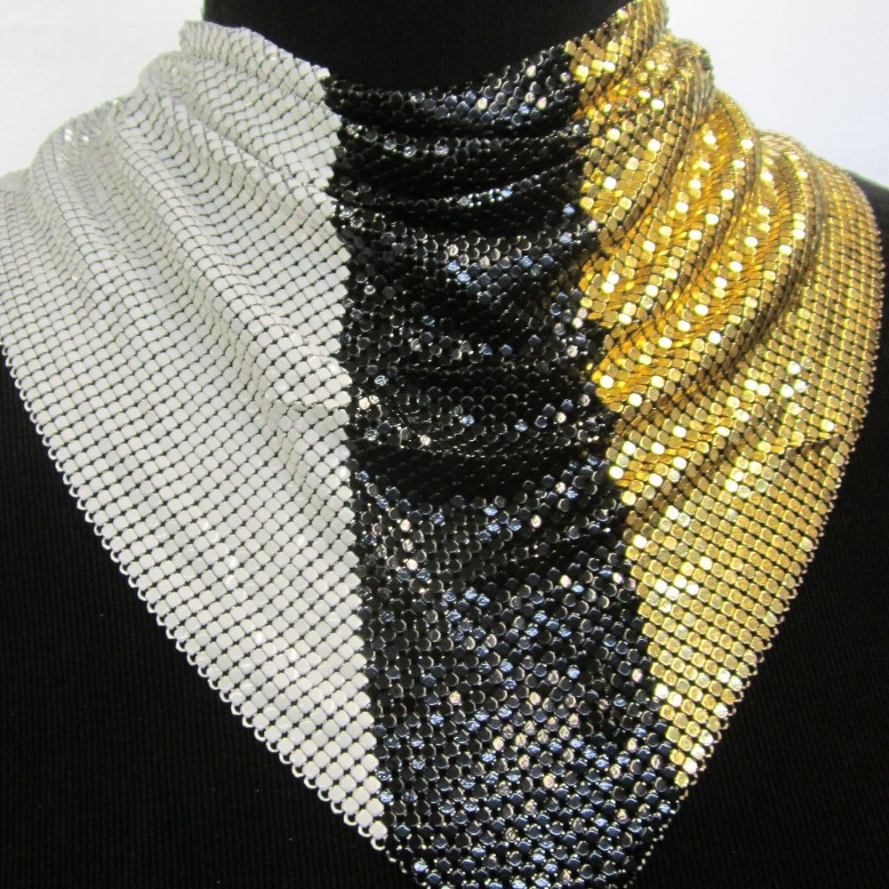 Ferrara Whiting and Davis gold black and white cowl - Picture 2 of 4